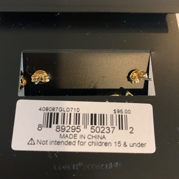 NWT Coach of NY Lock and Key Earrings - Picture 5 of 8